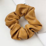 Faux Leather Scrunchy