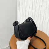 Faux Leather Mini Bag Black