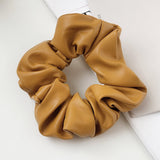 Faux Leather Scrunchy