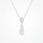 Teardrop Pearl Bridal Necklace