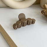 Round Hair Clip Caffe Latte