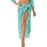 Wrap Tassel Skirt Cover Up Mint