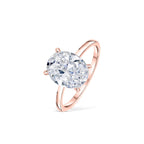 3 Carat Oval Cut Solitaire Moissanite Ring