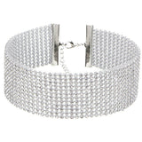 Glitzy Diamond Choker White (LG Band)