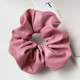 Faux Leather Scrunchy