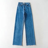 Baggy High Waist Jeans Dark Blue