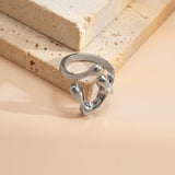 Silver Geometric Ring