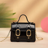 Mini PVC Crossbody Bag Black