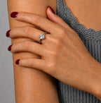 1 Carat Heart Cut Solitaire Moissanite Ring