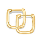 Square Huggie Bridal Earrings