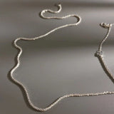 Thin Sparkling Chain Choker Single Chain