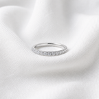 2mm Half Eternity Moissanite Band