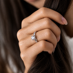 6-Prong Round Cut Moissanite Ring