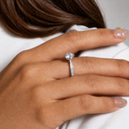 6-Prong Round Cut Moissanite Ring