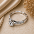 6-Prong Round Cut Moissanite Ring