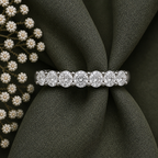 Seven Stone Round Cut Moissanite Ring