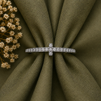 T-Shaped Eternity Moissanite Band