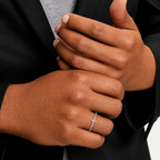T-Shaped Eternity Moissanite Band