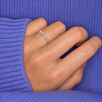 T-Shaped Eternity Moissanite Band