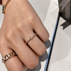 T-Shaped Eternity Moissanite Band