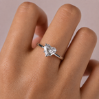 2 Carat Heart Cut Solitaire Moissanite Ring