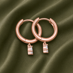 Huggie Drop Bridal Earrings