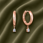 Huggie Drop Bridal Earrings