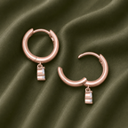 Huggie Drop Bridal Earrings
