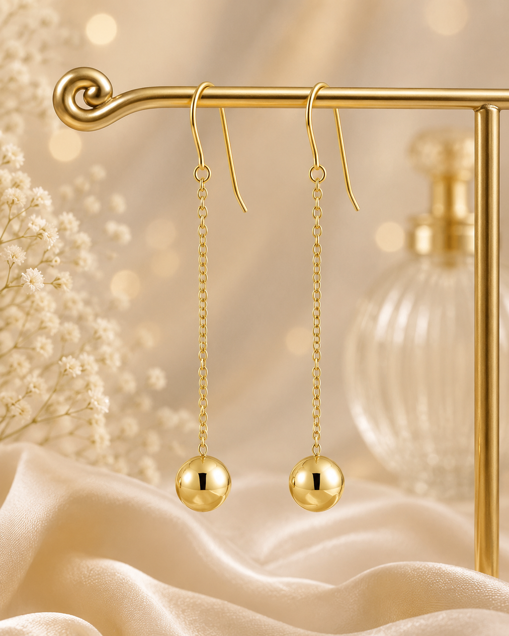 Ball Dangle Bridal Earrings