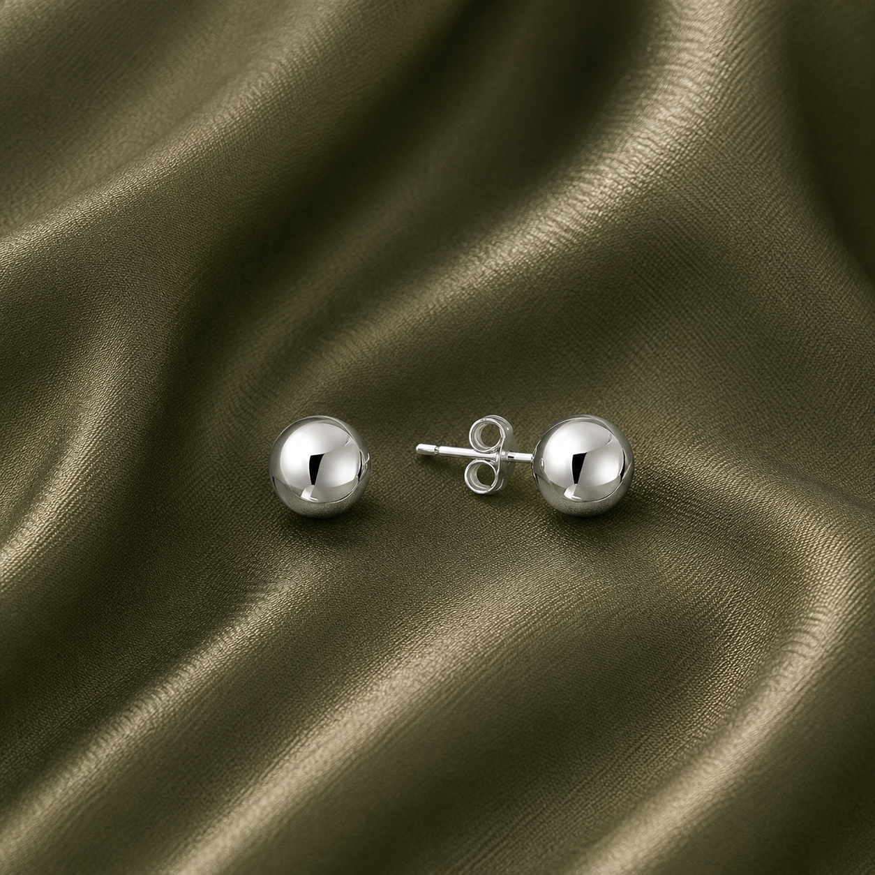 Ball Stud Bridal Earrings