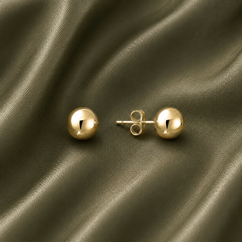Ball Stud Bridal Earrings