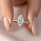 2 Carat Marquise Cut Solitaire Moissanite Ring