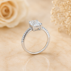 4 Carat Radiant Cut Moissanite Ring