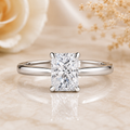 2 Carat Radiant Cut Solitaire Moissanite Ring