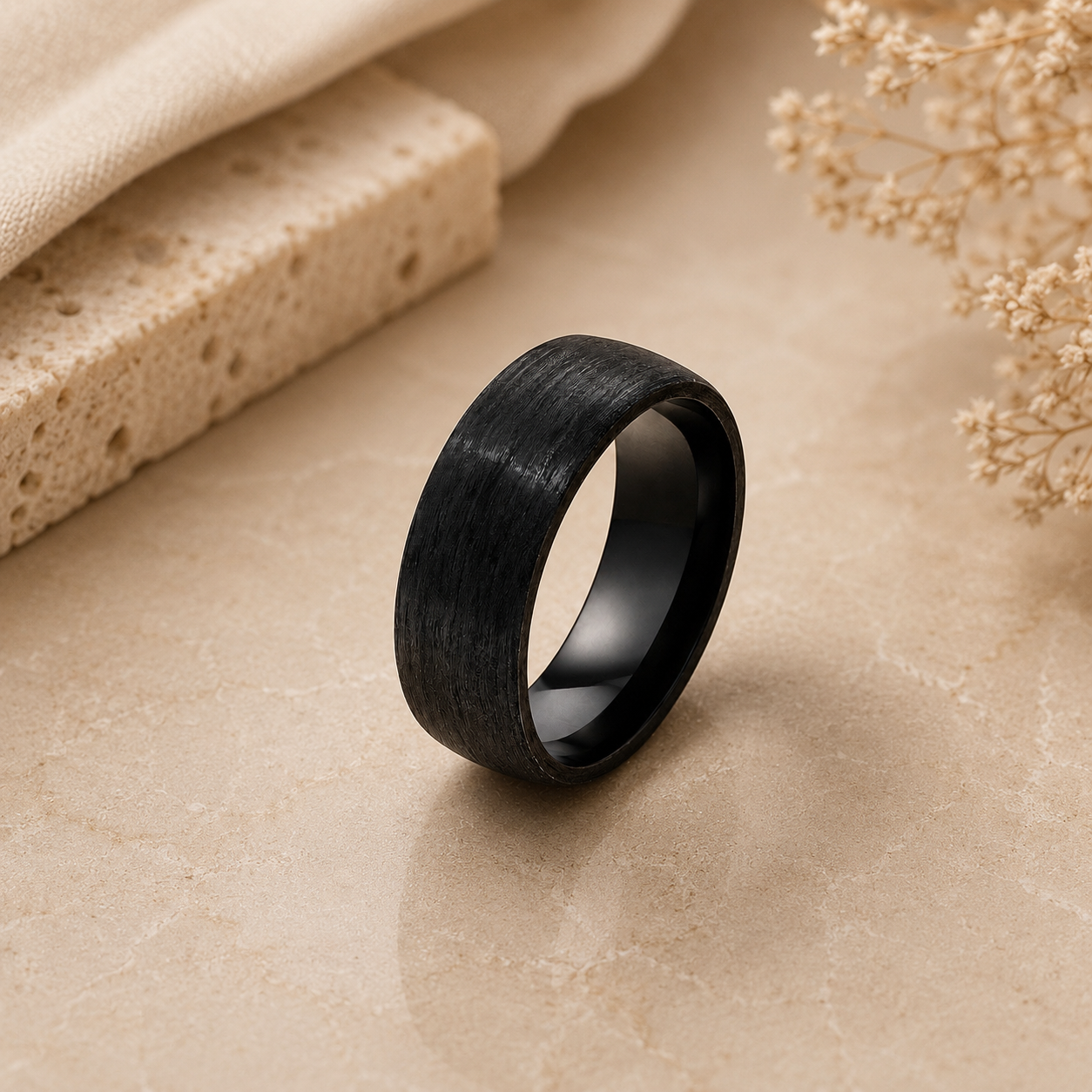 Men's Carbon Fiber Wedding Ring