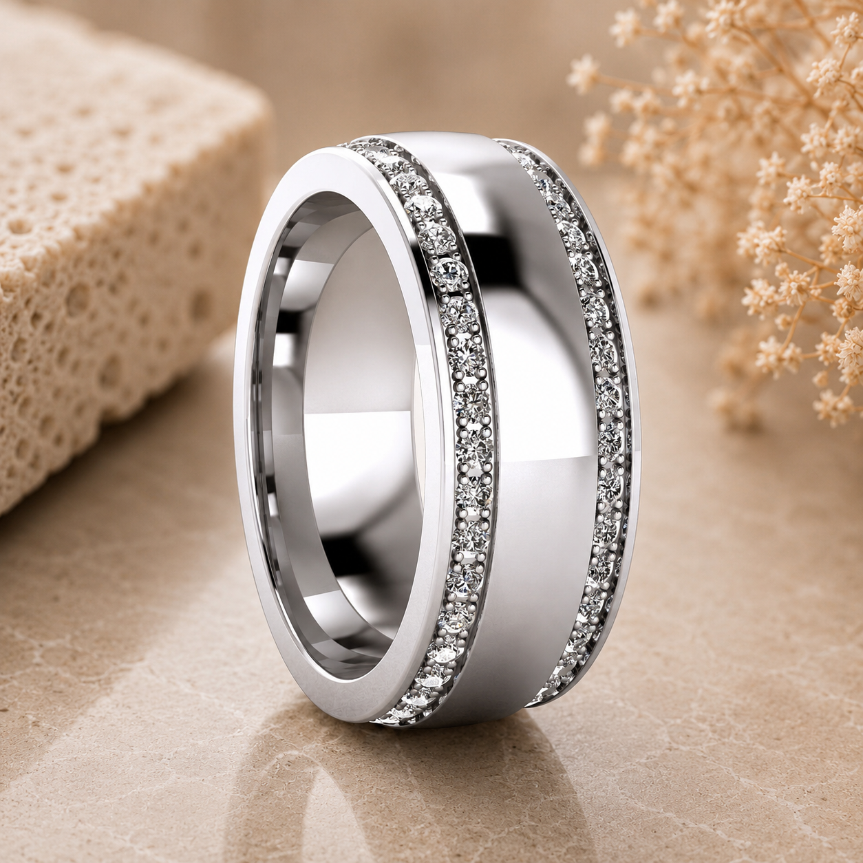Double Row Wedding Band