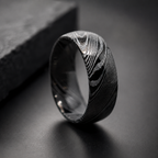 Men's Damascus Steel Wedding Ring