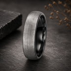 Men's Matte Tungsten Wedding Ring