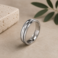 Arrow Patterned Wedding Band