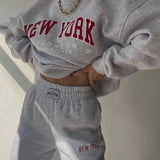 New York Sweatshirt and Sweatpants Set