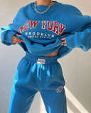 New York Sweatshirt and Sweatpants Set