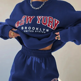 New York Sweatshirt and Sweatpants Set