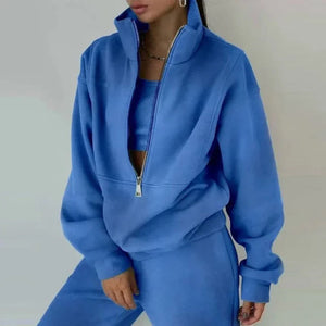 2-Piece Fleece Sweater and Sweatpants Set