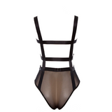 Mesh Boxy Bodysuit Black