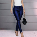 Slim Pencil Pants Blue