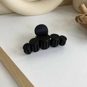 Round Hair Clip Black