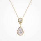 Teardrop Pendant Bridal Necklace