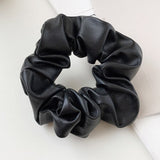 Faux Leather Scrunchy