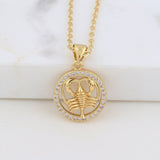 Astrology Sign Necklace Cancer