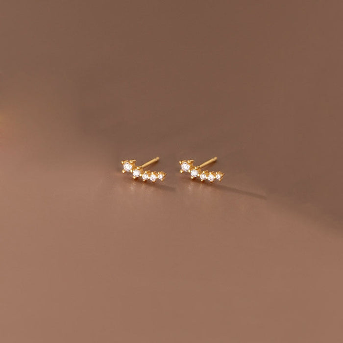 Chic Constellation Arc Earrings Gold